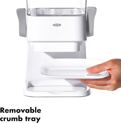 OXO Good Grips Countertop Cereal Dispenser | erfect for cereal, oatmeal, snacks. One-handed dispensing. Airtight dual-seal freshness. Dishwasher safe. 5.5 qt capacity.