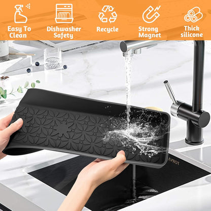 Magnetic Stove Top Shelf, Over the Stove Shelf Spice Rack & Spice Organizer – 30" Heat Resistant Silicone Stove Shelf, No Drill Kitchen Storage Organizer for Gas/Electric Stoves & Small Kitchens