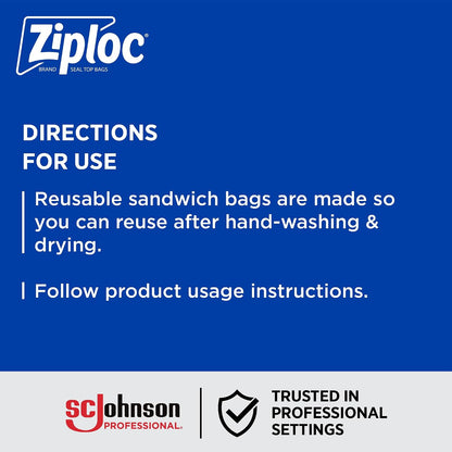 Ziploc Sandwich and Snack Bags with EasyGuide Texture, Plastic Storage Bags with Grip 'n Seal Technology, 270 Bags Total