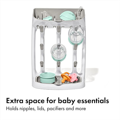 OXO Tot Expandable Drying Rack – Space-Saving Drying Rack | Newborn and Baby Essentials | Breastfeeding Essentials | Dry Baby Bottles | Save Space in Kitchen
