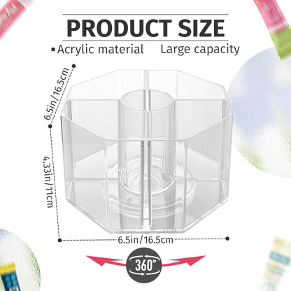 Drink Packet Organizer For Powdered Drink Mix,Powder Packet,Water Packet,Water Flavor Packet,Lazy Susan Organizer Rotating Holder for Drink Mix Necessities（Square）
