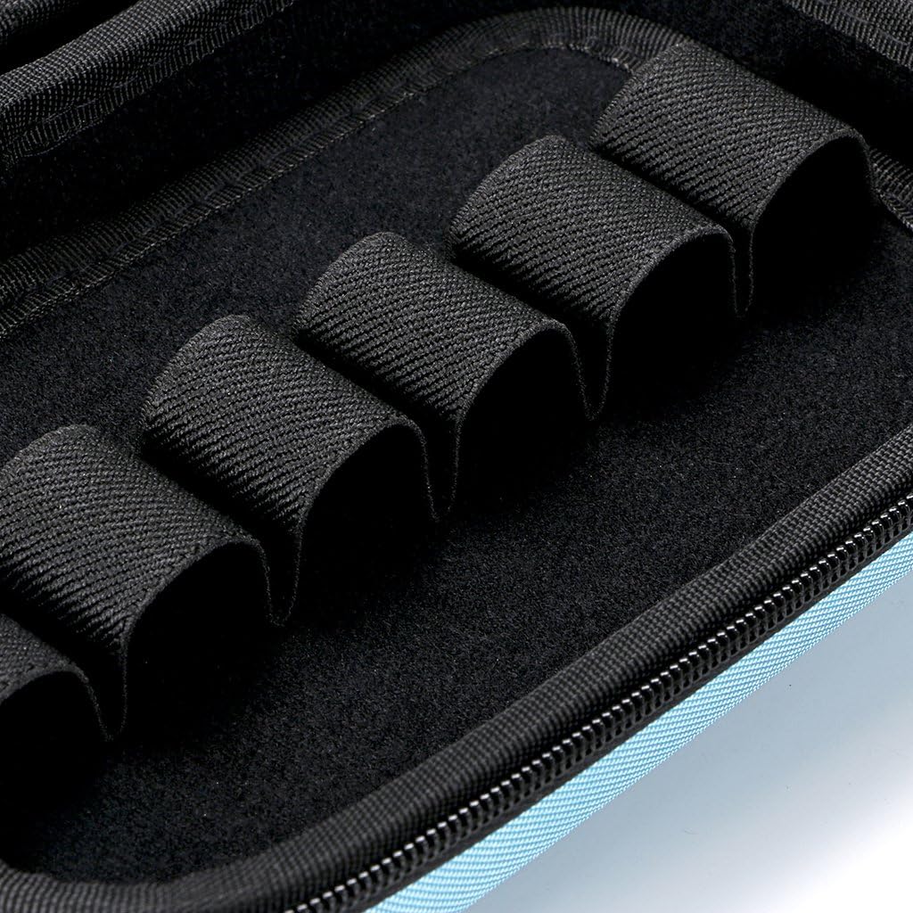 Hipiwe Hard Shell Essential Oil Carrying Case Holds 12 Bottles (Can hold 5ml, 10ml, &10ml Rollers) Travel Size Essential Oils Bag Organizer Perfect for Essential Oils Bottle (Purple)