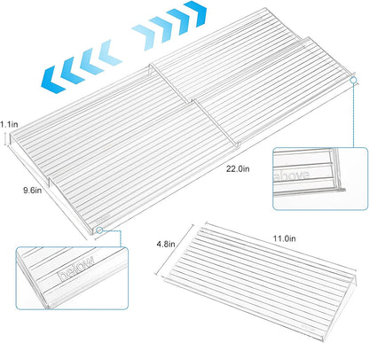 Spice Organizer for Drawer, Clear Acrylic Drawer Seasoning Organizer, Expandable From 11'' to 22'' Spice Drawer Organizer, Ideal for Kitchen Spice Organization (Jars not included)