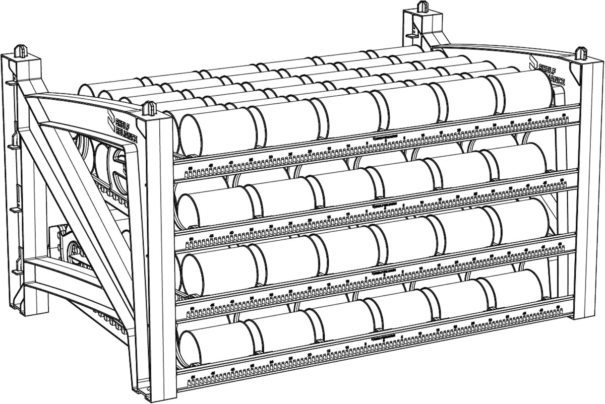 Shelf Reliance Cansolidator Pantry Plus - Can Organizer for Pantry, Stackable Soda Can Storage for Kitchen, Holds 60 Cans of Food or Soda