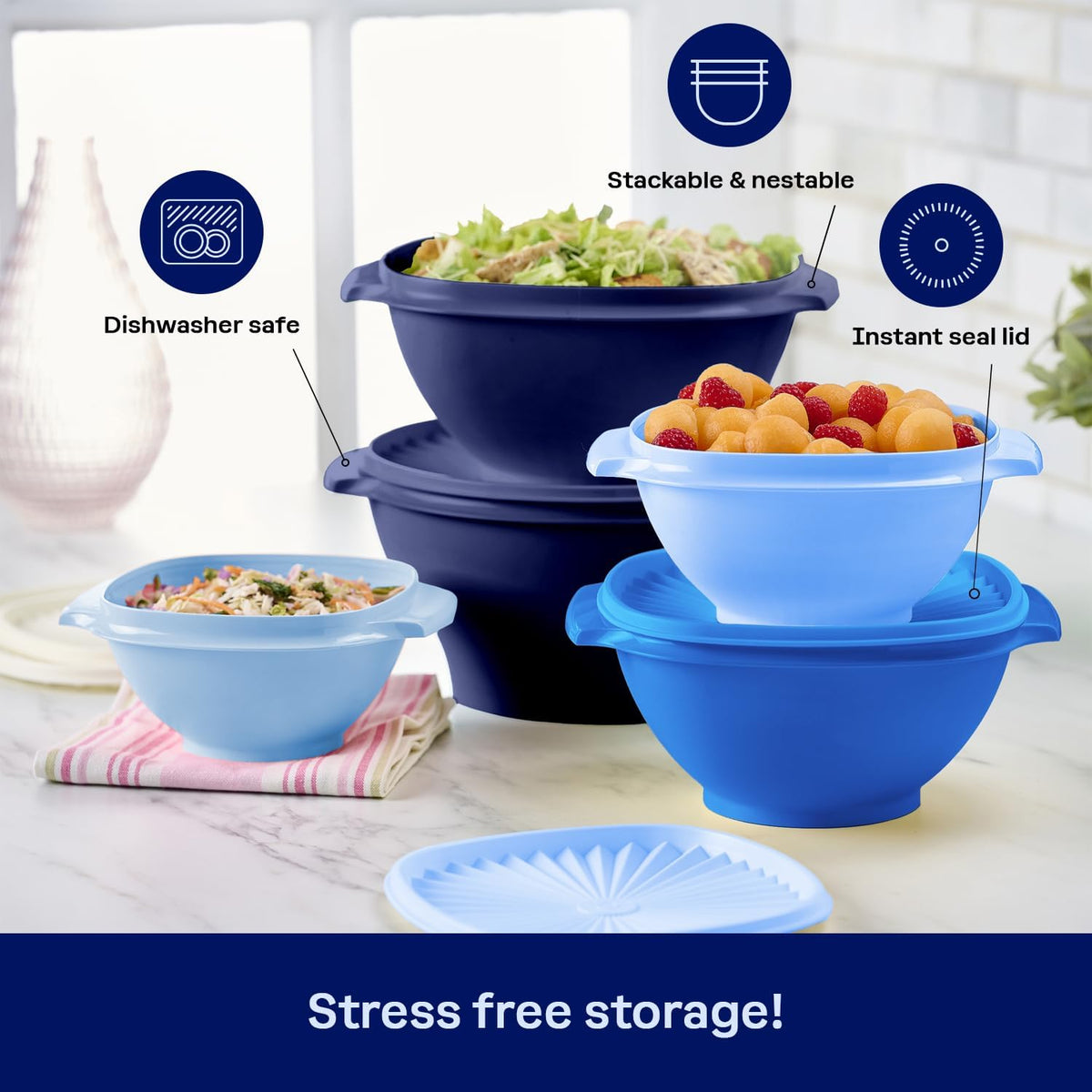 Tupperware Heritage Collection, New Food Storage Container Set in Vintage Pink, Dishwasher Safe and BPA Free (18 containers, 18 lids)