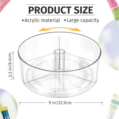 Drink Packet Organizer For Powdered Drink Mix,Powder Packet,Water Packet,Water Flavor Packet,Lazy Susan Organizer Rotating Holder for Drink Mix Necessities（Square）