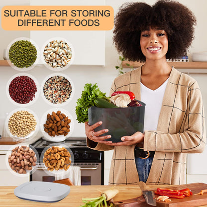 20-25 lbs Rice Dispenser,10.5 Qt/10 L/22-25 lbs Rice Container Storage with Measuring Cup & Brush Food Cereal Container Bins Household for Kitchen Pantry Organization (AY-10KG-WHITE)