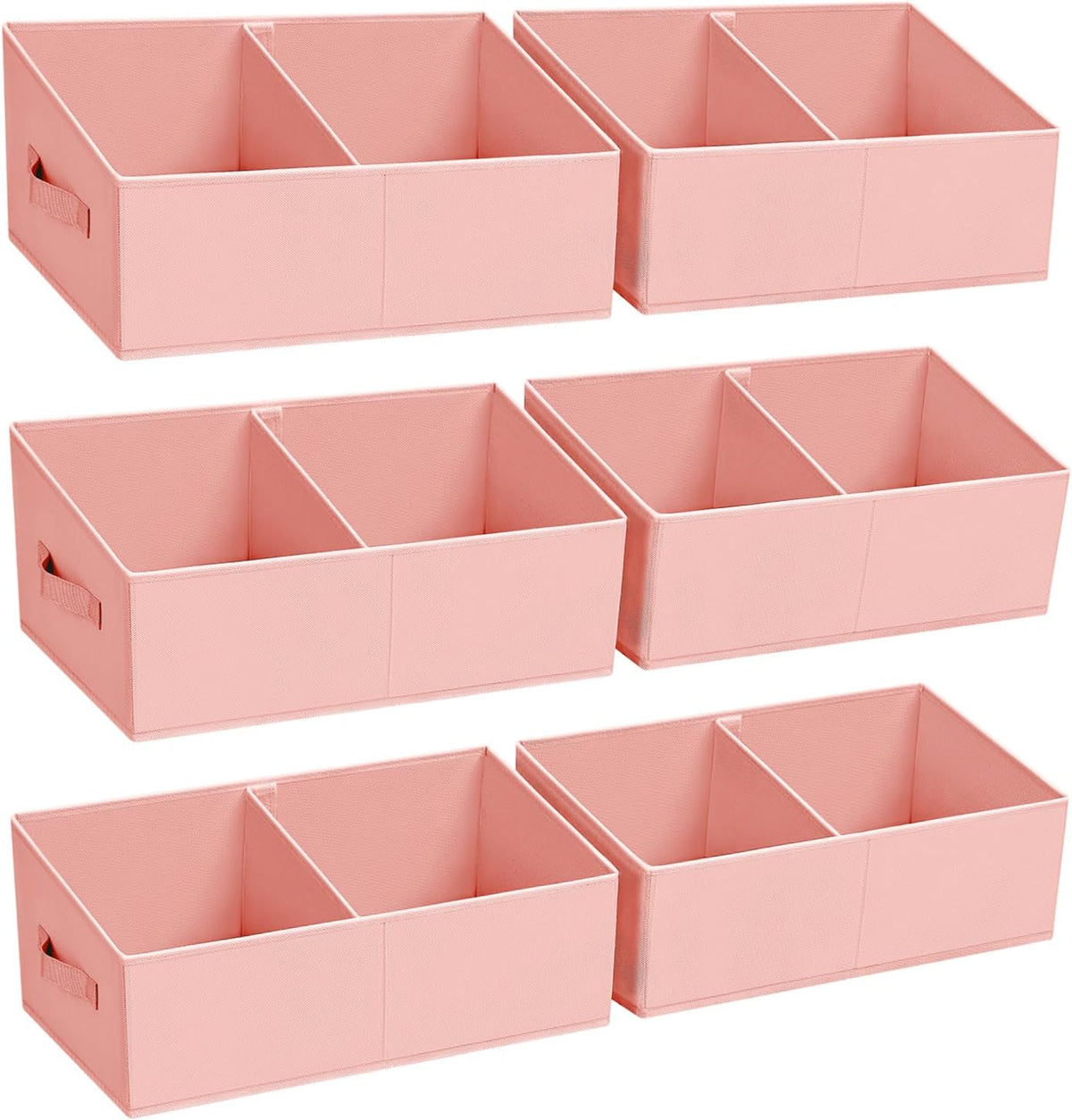 DIMJ Closet Storage Bins - Fabric Storage Baskets for Shelves, Collapsible Closet Organizers and Storage with Handles, Trapezoid Shelf Organization Storage Cubes for Purse, Toys, Books, Towel, Socks