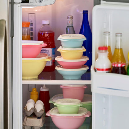 Tupperware Heritage Collection, New Food Storage Container Set in Vintage Pink, Dishwasher Safe and BPA Free (18 containers, 18 lids)