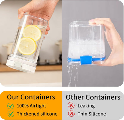 Airtight Food Storage Container, 44oz Moisture-Proof Canister with Measuring Spoon for Coffee, Protein Powder, Sugar, Flour, Cereal, Kitchen & Pantry Organization (1300ML)