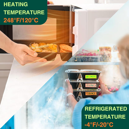 50 Pack (100-Piece) 32 oz Sturdy Leakproof 2-Compartment Meal Prep Containers with Lids, Plastic Food Storage Containers for Lunch, Microwave, Freezer, and Dishwasher Safe Takeout Containers