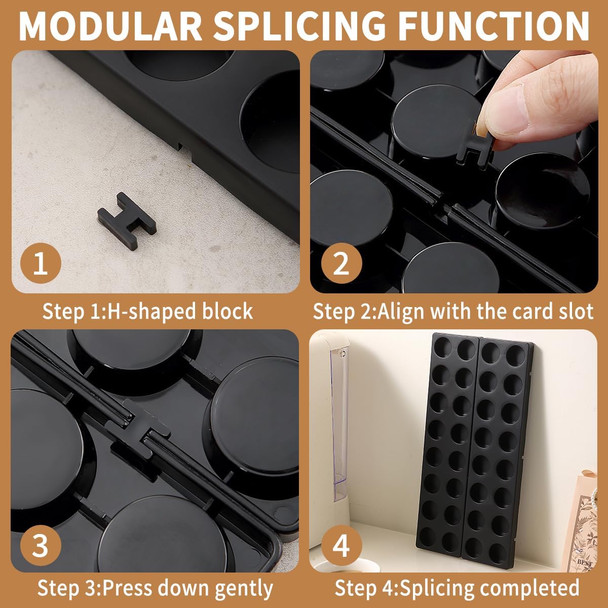 Berglander Coffee Pod Holder Drawer 20 K Cup, Coffee Capsule Organizer for Drawer, Plastic Coffee Pod Storage Organizer for Kitchen Drawer Holders for Nespresso for Kitchen