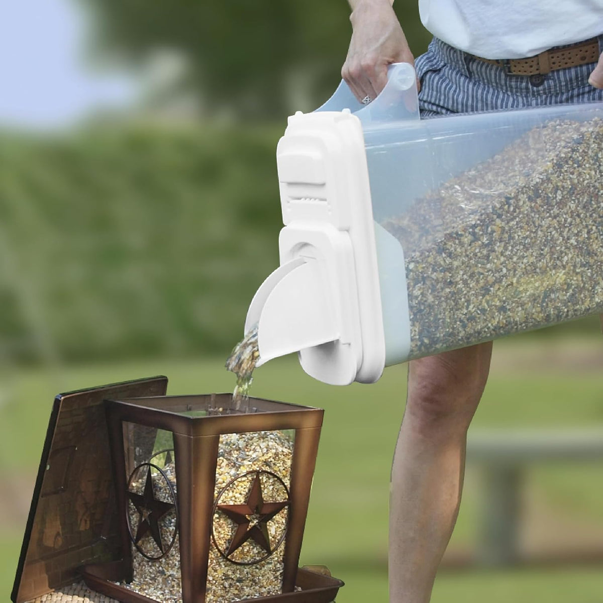 Buddeez Airtight Pet Food Storage Container - 50 QT/50 LB Capacity Dog Food Storage Container - Cat Food Container, Bird Seed Storage Container, Rolling Storage Bin, Air Tight with Handle & Scoop