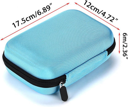 Hipiwe Hard Shell Essential Oil Carrying Case Holds 12 Bottles (Can hold 5ml, 10ml, &10ml Rollers) Travel Size Essential Oils Bag Organizer Perfect for Essential Oils Bottle (Purple)