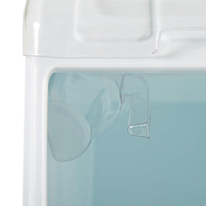 Rubbermaid Commercial Products ProSave Shelf Food Ingredient Bin with Scoop 40-Cup White Kitchen Food Storage Sugar/Grains/Rice/Baking Supplies