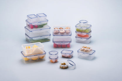LOCK & LOCK Easy Essentials Pantry Food storage containers with lids / Pantry storage / Airtight containers, BPA free - Square - 11 cup - Great for Sugar, Clear