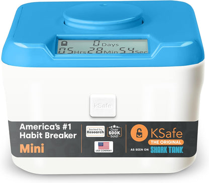 Kitchen Safe Time Locking Container, Phone Jail, Medication Lock Box, Break Bad Habits, Quit Smoking, Stop Snacking, Gaming Addiction, Family Time (XL, White Lid + 12.3” White Base)