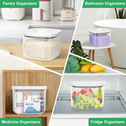 TBMax Rice Flour Storage Container with Automatic Flip-up Lid 25 Lbs | 12.68 Qt, Tall and Narrow Food Storage Flour Bin for Kitchen Pantry Organization, Pet Dog Cat Food Storage Container