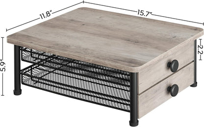 YATINEY Coffee Pod Drawer Holder, Coffee Pod Drawer for K Cup, 35 Capacity Coffee Capsules Storage Organizer, Sliding Mesh Basket, for Home Office, Kitchen, Rustic Brown KH08BRG1