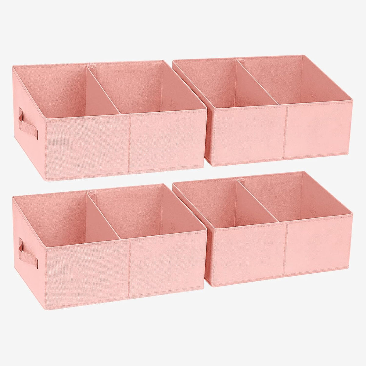 DIMJ Closet Storage Bins - Fabric Storage Baskets for Shelves, Collapsible Closet Organizers and Storage with Handles, Trapezoid Shelf Organization Storage Cubes for Purse, Toys, Books, Towel, Socks