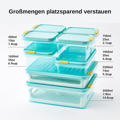 LocknLock Freezer Fit Plastic Freezer Containers | Airtight Stackable Food Storage for Meal Prep | Microwave & Dishwasher Safe | BPA Free Freezer Container with Lid, 2.2L