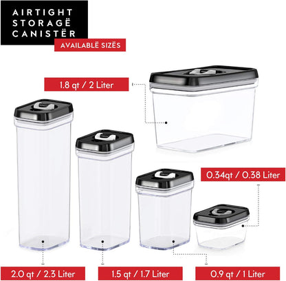 DWËLLZA KITCHEN Pasta Storage Containers for Pantry Airtight - 2 Pc Spaghetti Container Storage - Ideal for Spaghetti & Noodles, Kitchen Pantry Organization and Storage - Keeps Food Fresh & Dry