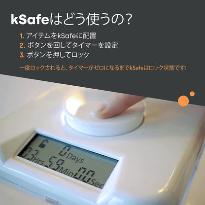 Kitchen Safe Time Locking Container, Phone Jail, Medication Lock Box, Break Bad Habits, Quit Smoking, Stop Snacking, Gaming Addiction, Family Time (XL, White Lid + 12.3” White Base)