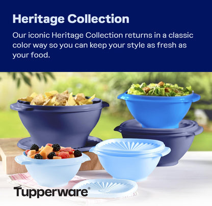 Tupperware Heritage Collection, New Food Storage Container Set in Vintage Pink, Dishwasher Safe and BPA Free (18 containers, 18 lids)