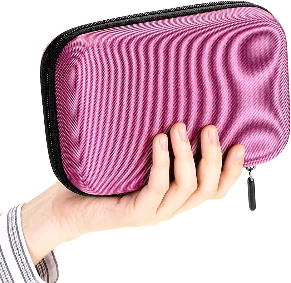 Hipiwe Hard Shell Essential Oil Carrying Case Holds 12 Bottles (Can hold 5ml, 10ml, &10ml Rollers) Travel Size Essential Oils Bag Organizer Perfect for Essential Oils Bottle (Purple)
