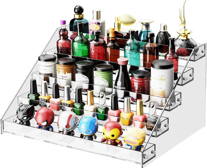 Acrylic Display Shelf,Risers Display Stands,Perfume Organizer,Cupcake Stand,Tiered Display Stand,Sticker Display,Card Stands For Display,Card Display Stand,Figure Display，Spice Rack(6 Tier)