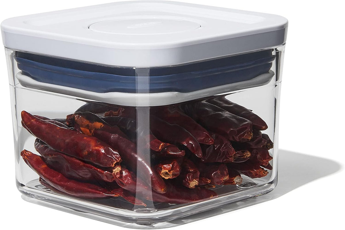 OXO Good Grips POP Container - Airtight Food Storage - Small Square Tall 2.3 Qt Ideal for spaghetti, linguini and lasagna