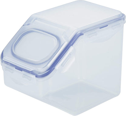 LOCK & LOCK Easy Essentials Food lids (flip-top) / Pantry Storage/Airtight containers, BPA Free, top-16.5 Cup-for Cereal, Clear
