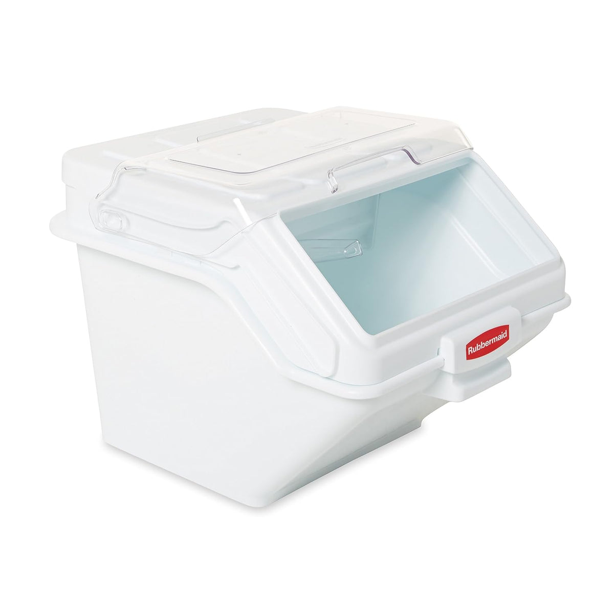 Rubbermaid Commercial Products ProSave Shelf Food Ingredient Bin with Scoop 40-Cup White Kitchen Food Storage Sugar/Grains/Rice/Baking Supplies