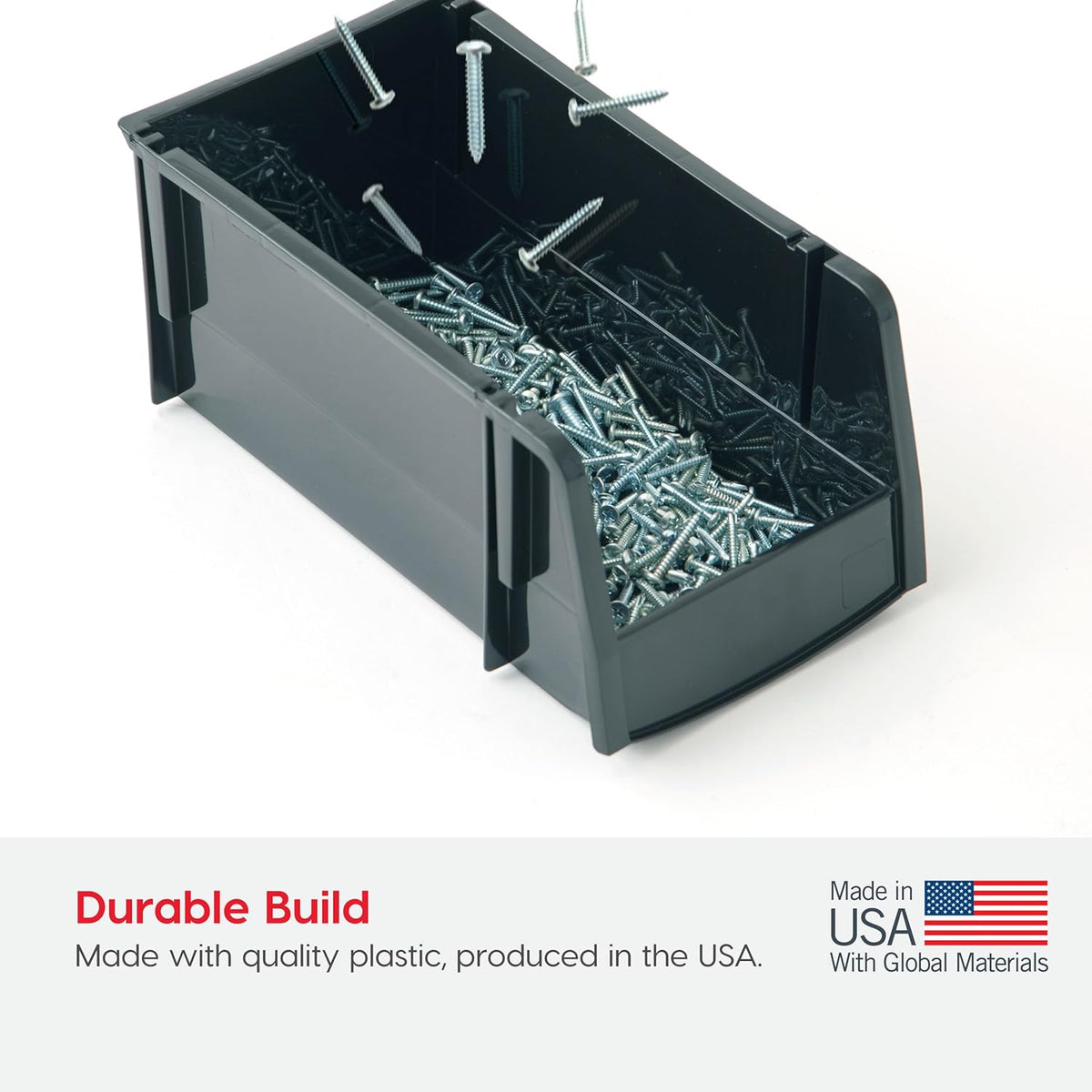 IRIS USA Clear Plastic Stackable Storage Bins, Large-, Open Front Fridge Pantry Kitchen Closet Cabinet Bathroom Organizer Basket for Organizing Snack, Cans, Office Supplies, and Coffee Pods