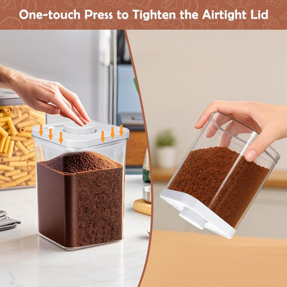 Mity rain Airtight Brown Sugar Container 2.8Qt/2600ml - Moisture-Proof Kitchen & Pantry Brown Sugar Keeper Container Airtight Saver Storage for Flour, Baking Supplies, Coffee with Locking Lid