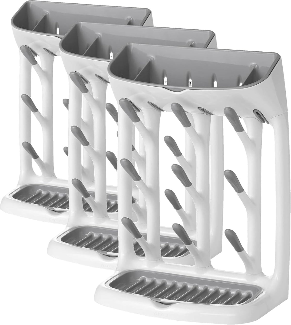 OXO Tot Expandable Drying Rack – Space-Saving Drying Rack | Newborn and Baby Essentials | Breastfeeding Essentials | Dry Baby Bottles | Save Space in Kitchen