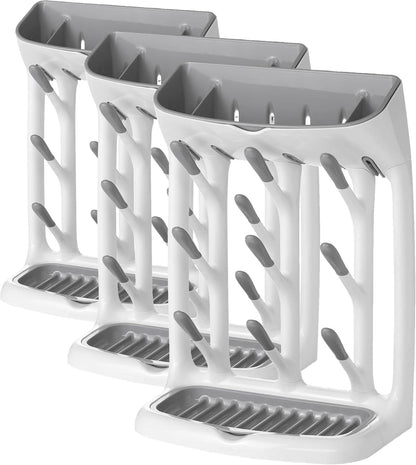 OXO Tot Expandable Drying Rack – Space-Saving Drying Rack | Newborn and Baby Essentials | Breastfeeding Essentials | Dry Baby Bottles | Save Space in Kitchen