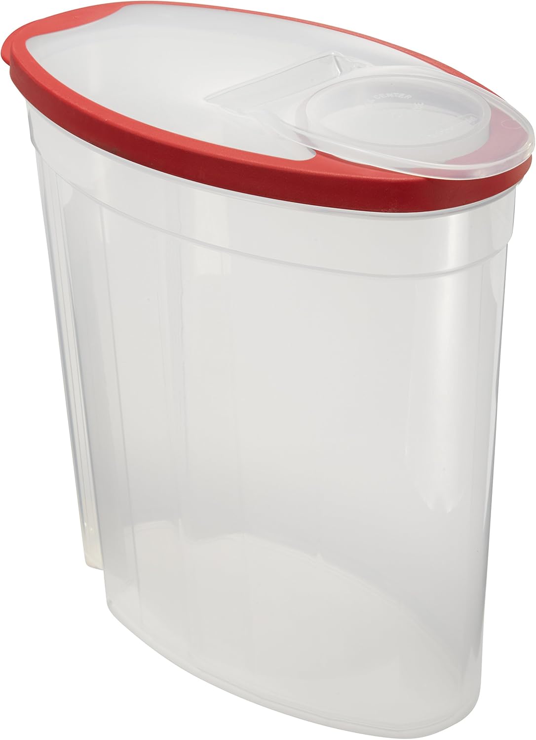 Rubbermaid Flex and Seal Cereal Keeper, 1.5 Gallon, BPA-Free, Clear with Red Lid, Airtight