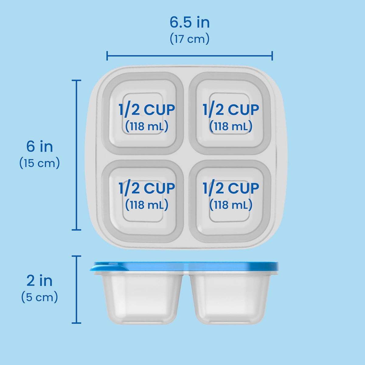 Bentgo Easyboxes 4-Compartment Snack Containers - 8-Piece Set with 4 Trays & 4 Custom-Fit Lids to Seal in Freshness - Reusable Food Storage & Meal Prep Bento BPA-Free Containers (Brights 4-Pack)