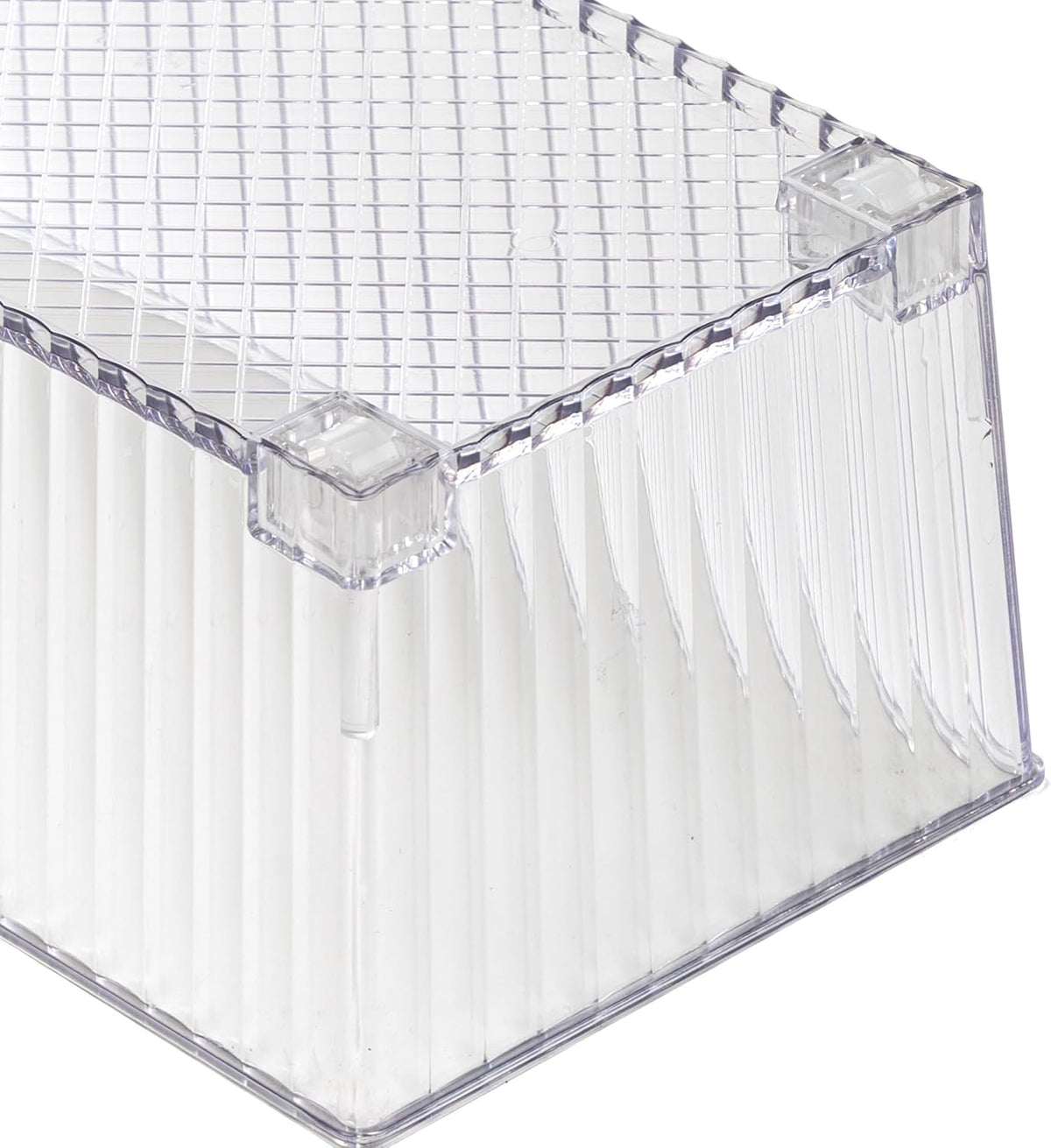 BINO | Plastic Storage Bins with Wheels, X-Large | THE ROLLER COLLECTION | Clear Storage Bins for Organization | Clear Containers for Pantry Fridge & Freezer Organizer Bin Cabinet & Pantry Organizers