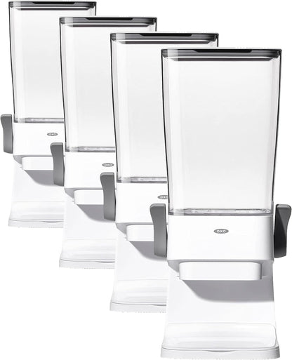 OXO Good Grips Countertop Cereal Dispenser | erfect for cereal, oatmeal, snacks. One-handed dispensing. Airtight dual-seal freshness. Dishwasher safe. 5.5 qt capacity.