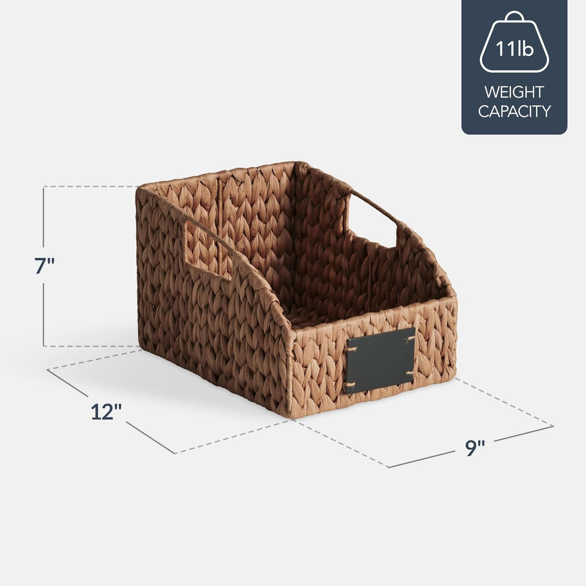 Best Choice Products Water Hyacinth Pantry Storage Baskets, Wicker Baskets w/Built-in Handles, Handwoven Shelf Baskets for Organizing, Pantry Organizers and Storage, 3-Pack - Natural