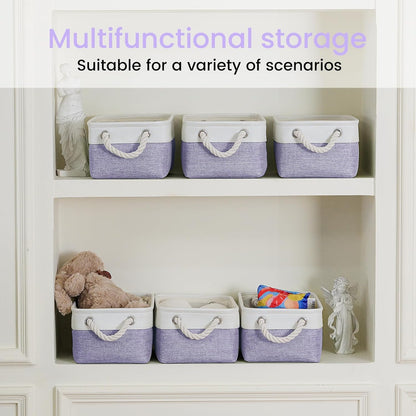 Large Storage Baskets- 15.7x11.8x8.26 inch Storage Bins for Shelves and Closet Organizing, Foldable Fabric Bin for Home Organization Clothes and Laundry (3-Pack, White&Khaki)