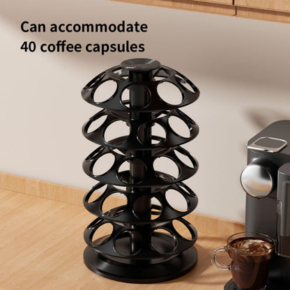 K Cup Holder, Coffee Pod Storage Carousel Holder Organizer Compatible with 40 Keurig K-Cup Pods, Home or Office Kitchen Counter Organizer