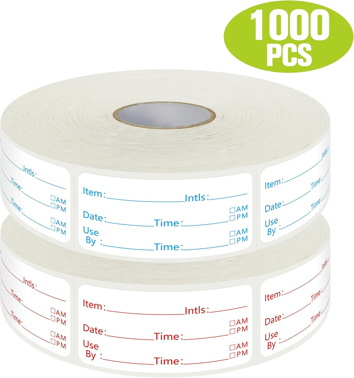 300 Removable Food Labels, Water/Oil/Tear Resistant Freezer Pantry Labels with Perforation Line No Residue Left for Food Containers Jars Kitchen Restaurant Storage Organization
