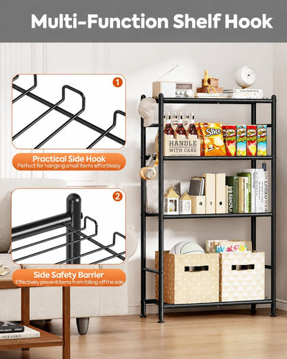 Metal Storage Shelves 5-Tier, Wire Shelving Unit for Kitchen
