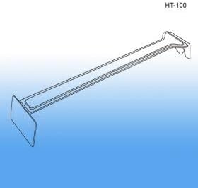 Clip Strip Label Holder Overlay for 10" - 11" Peg Hook, Pack of 50 Model: HT-100 | Merchandising Front Runner for Adhesive UPC Data Labels Corp