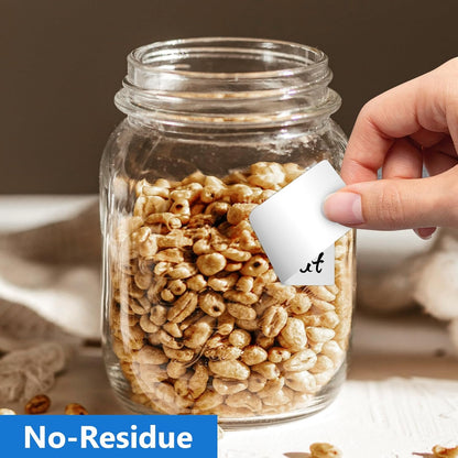 1000 Pcs 1"x2" Blank Removable Freezer Labels for Food Containers, Waterproof Food Storage Labels for Containers, Oil Resistant No-Residue Left for Kitchen Restaurants Grocery Stores Markets