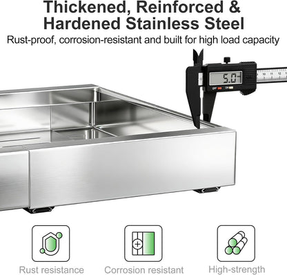 Pull out Cabinet Organizer, Expandable(12"-20") Heavy Duty Slide out Drawers Fixed with Adhesive Nano Film for Pots, Roll out Shelf Storage for Kitchen Base Cabinet Organization(White)