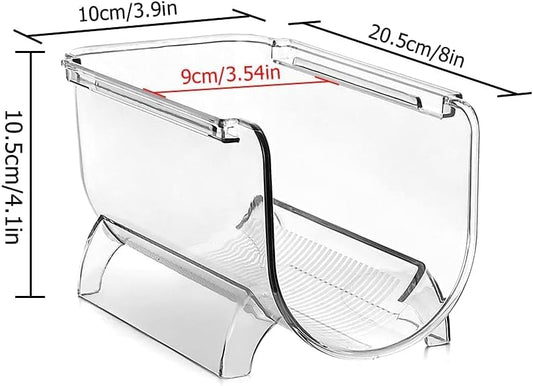 6 Pack Plastic Wine Bottle Holder for Refrigerator